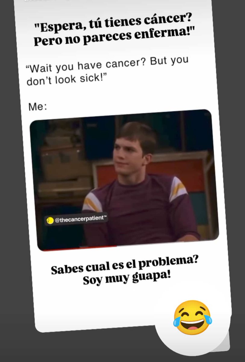nataliaFHN's tweet photo. Cuando estaba enferma , me decían esto como halago. Pero no parecer no significa no estar.
Ahora bien, cuando te quedas sin pelo, entonces te miran con lástima y lo mismo es qya te estás recuperando.
La respuesta: es que yo soy muy guapa 🤣
#lavidacuandoestasenferma #freecancer https://t.co/kBla0pLqqM
