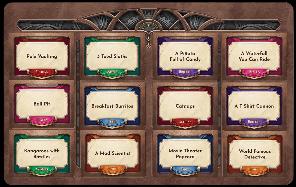 Alright, who is your first draft pick out of ANYTHING on this board? 

We've gotta grab the T Shirt Cannon FOR SURE HERE. Right? Right? 

These types of tough calls are what Fantasy Loot Brawl is all about.

#tabletop #tabletopgaming #boardgames #cardgames