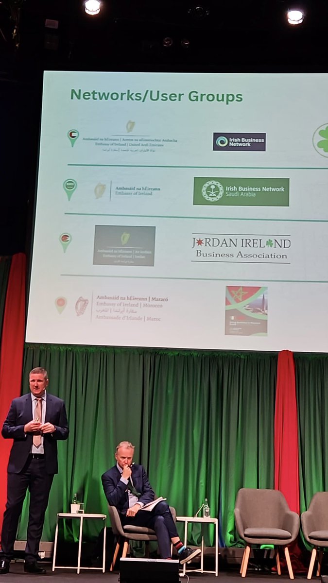 Today at the 2025 Arab-Irish Business Summit, Ambassador-designate Nolan engaged with H.E. Dr. Lahcen Mahraoui, Minister of State <a href="/nealerichmond/">Neale Richmond</a>,  H.E. Alison Milton, <a href="/EI_MENA/">Enterprise Ireland MENA</a>'s Stephen Twomey — valuable exchanges to strengthen ties and foster new partnerships.