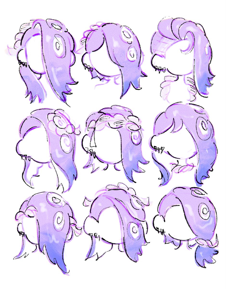 shiver hair styles 💜 #Splatoon3