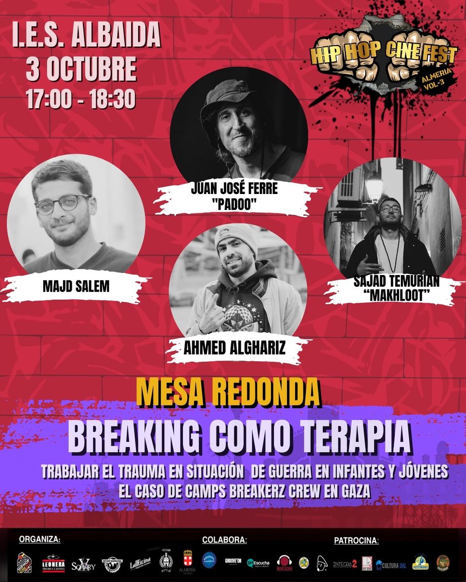 Seguimos desvelando las actividades programadas en el Hip Hop CineFest Almería Vol. 3 🎬