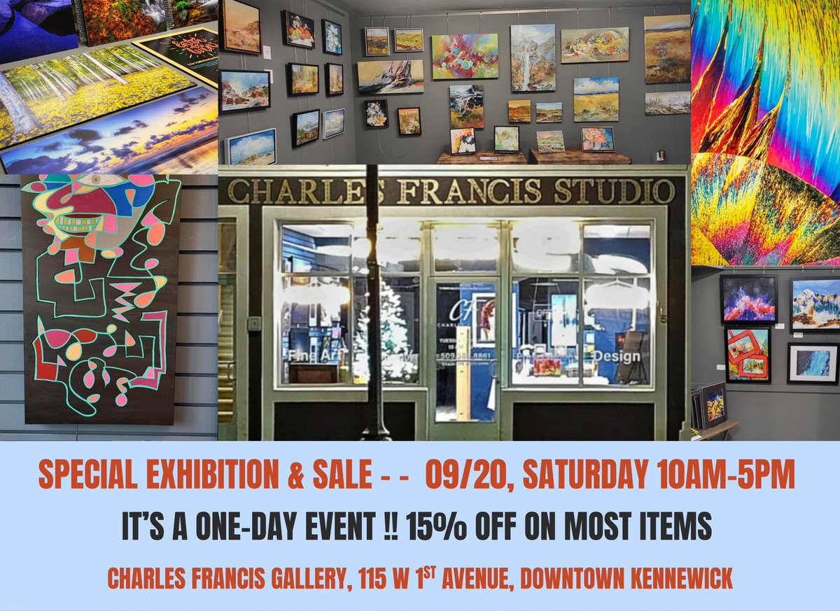 Celebrate creativity at the SOCO Creative Arts Festival in Downtown Kennewick on Saturday, September 20th! 
 
#tricitieswashington #downtownkennewick #artfestival #charlesfrancisgallery #charlesfrancisstudio #KennewickEvents #fineartphotography #fineart #SOCOCreativeArtFestival