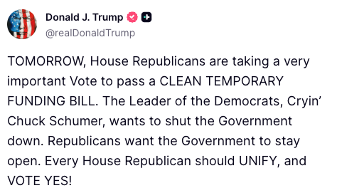 Chuck Schumer tweet media