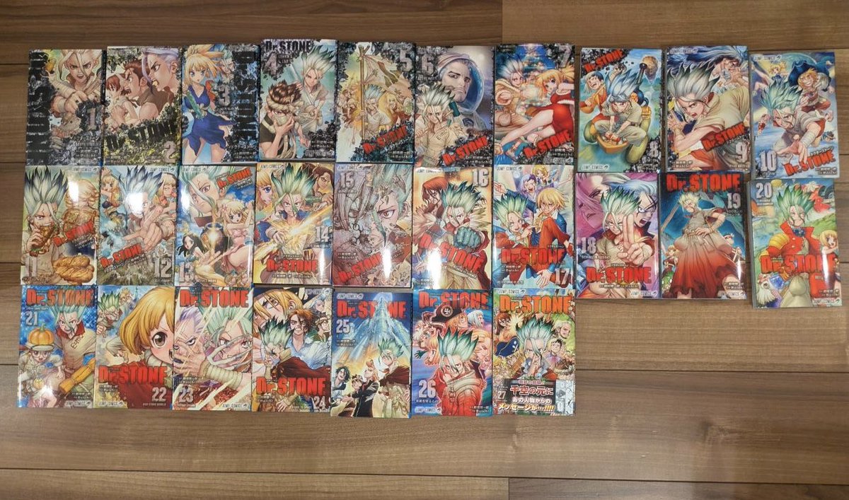 diekato's tweet image. 奥さんがDr.STONEを全巻大人買いしたので家族みんなで読んでる