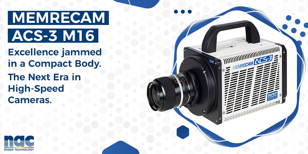 Power meets precision in the MEMRECAM ACS-3 M16. Engineered for environments where size and performance matter, the ACS-3 M16 delivers 1M Pixel resolution at 16,000fps, scaling to 50,000fps with Boost4 mode.  Watch it perform: bit.ly/2SHIF1n