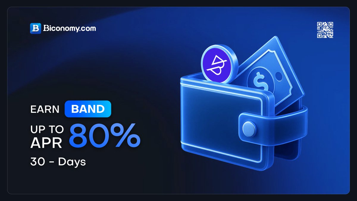 BiconomyCom's tweet image. 🚀 Biconomy.com Earn - #BandProtocol Share Locked Products: Enjoy Up to 80% APR in Rewards! 🚀
 
 Earn is pleased to announce a Locked Products update on @BandProtocol . Subscribe to #BAND on  Earn Locked Products during…