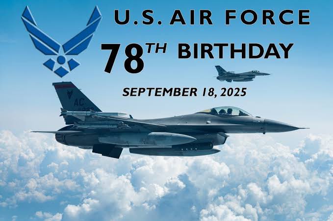 We want to wish our flyboys and flygirls in the USAF a happy 78th! 

We have been blessed by many great post leaders who once donned the uniform of the Air Force!