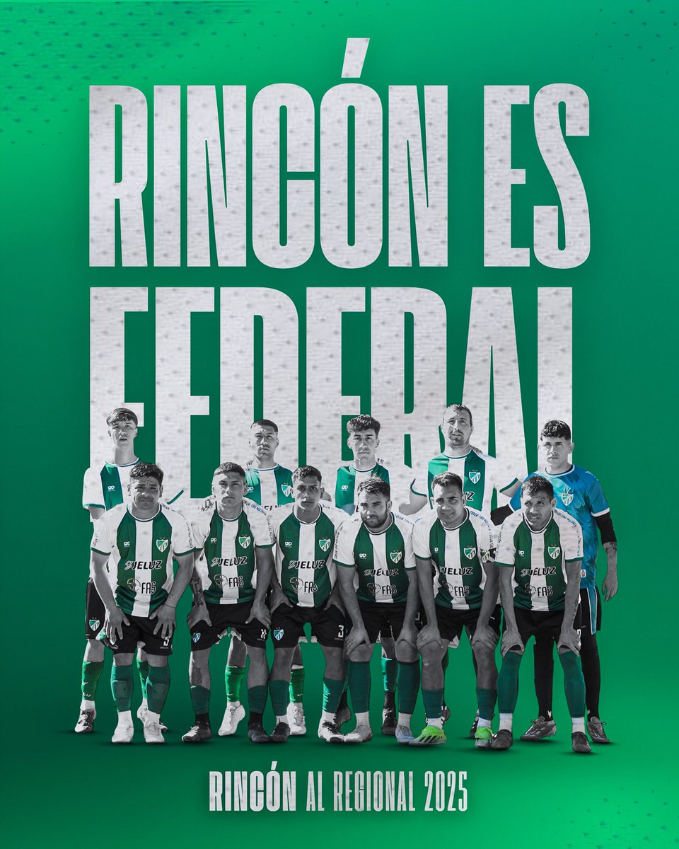 ¡RINCÓN ES FEDERAL! 💚🤍💚

Nos complace informar que nuestro querido club formará parte del Torneo Regional Amateur 2025/26.