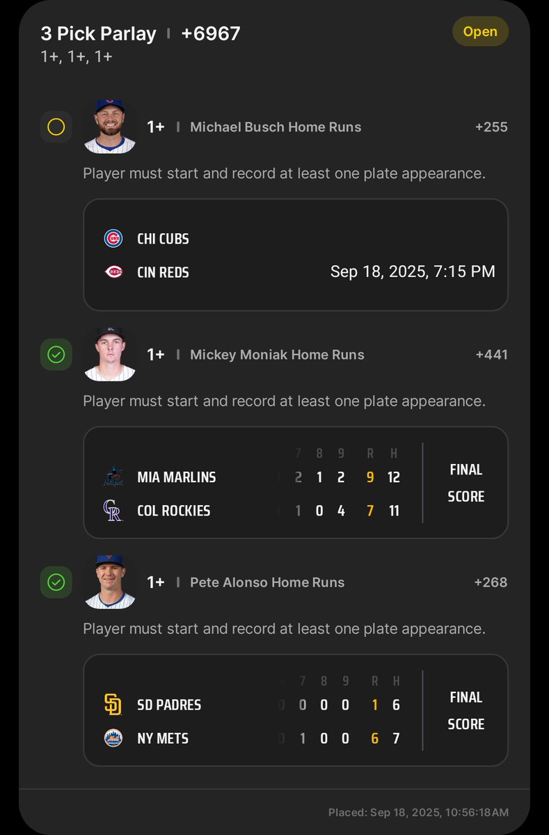 AGWdotGFX's tweet photo. @bbrownDTP
Lets goo!!
Check out this 3-leg Parlay I just placed on DraftKings! https://t.co/WYQKEpvxMZ https://t.co/O0qzcTtSc5