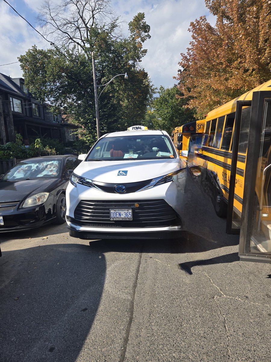 I am sick and tired of people ignoring the STOP sign and lights on the bus.  If this is what needs to happen then public shaming it is. <a href="/TTCnotices/">TTC Service Alerts</a> <a href="/CityNewsTO/">CityNews Toronto</a> <a href="/globalnews/">Globalnews.ca</a> <a href="/CTVToronto/">CTV News Toronto</a> 
This is on Curzon Street. Enough is enough. We need a sign on the road to keep kids safe!