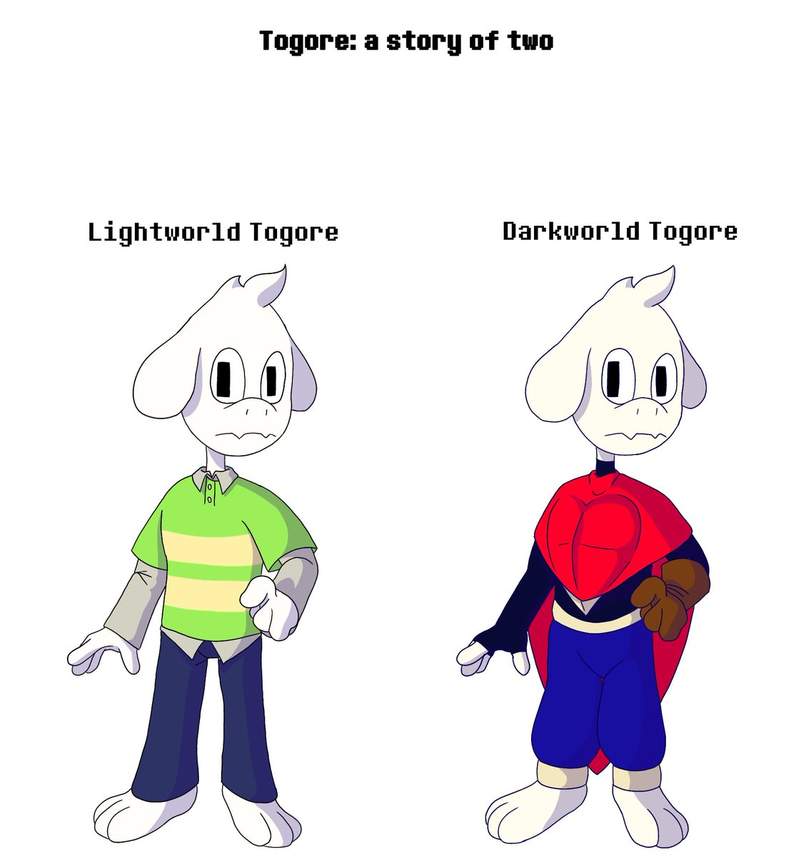 "Togore: a tale of two"
#DELTARUNE #togore