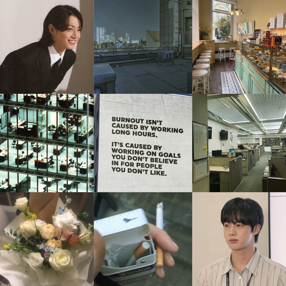 you pun-ctured my heart

• jinkook 
• completed
• office au 
• hurt/comfort 
• alpha jk 
• beta jin

archiveofourown.org/works/67929741