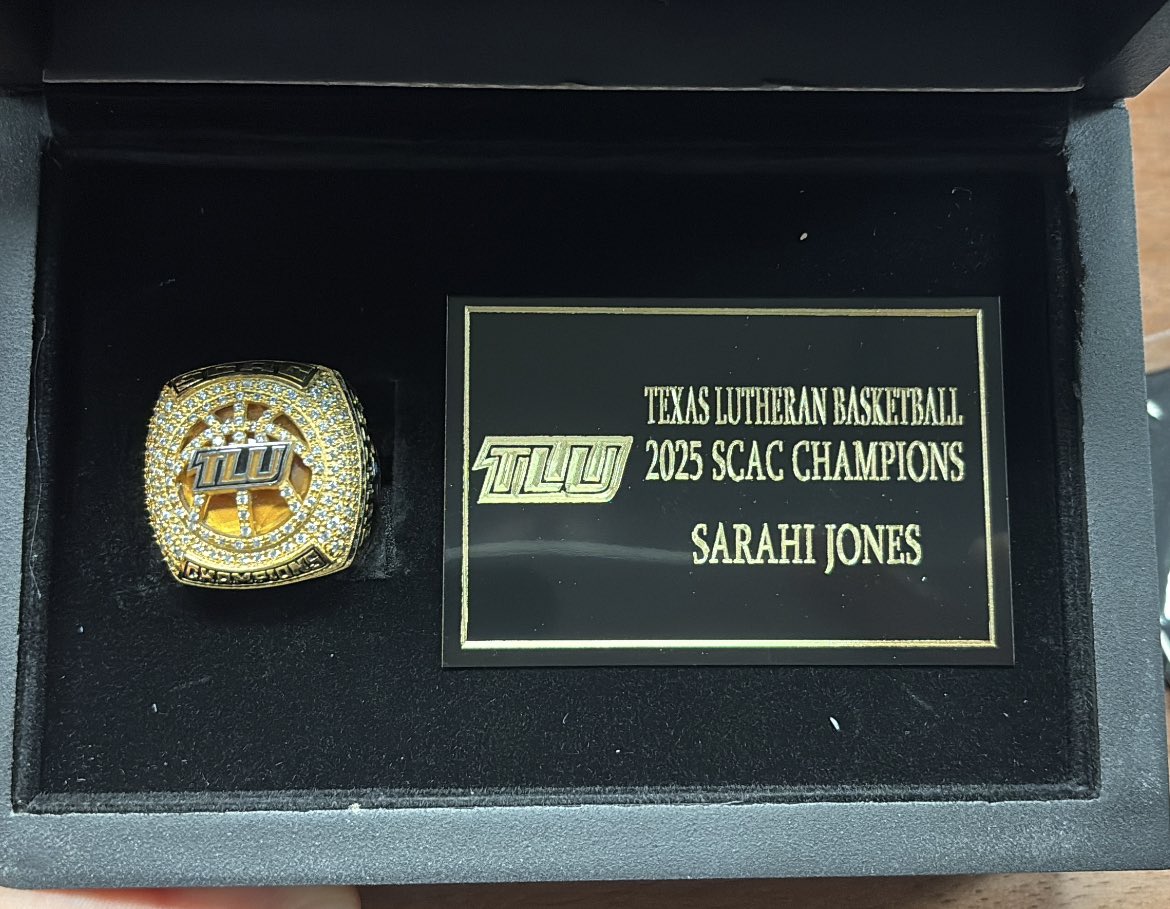 Congratulations to former Falcon great Sarahi Jones on receiving her SCAC Championship ring! Very proud of you!!!