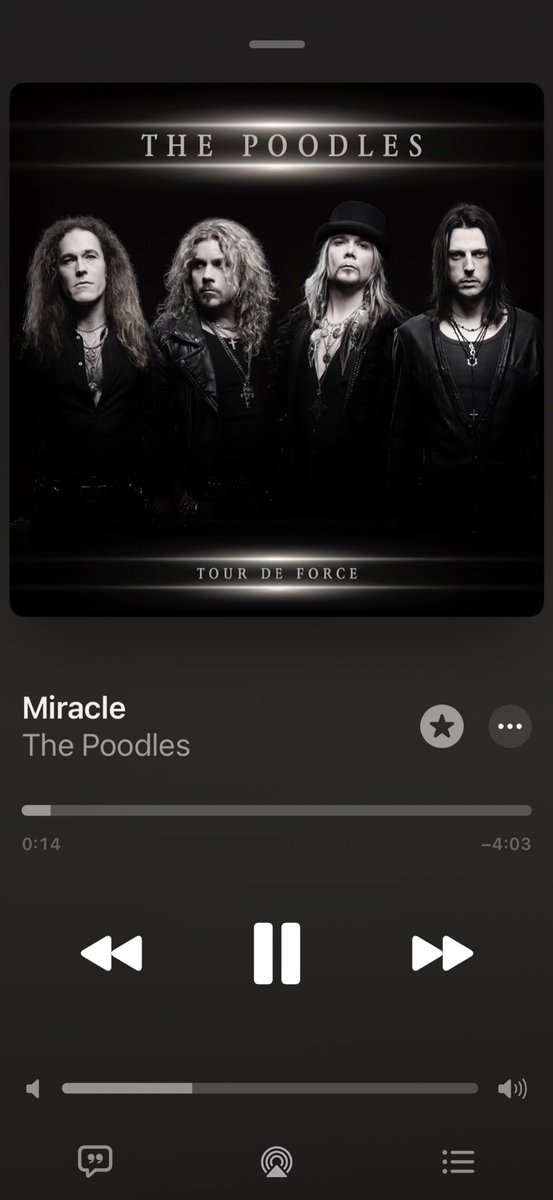 今朝の一曲
#ThePoodles
#Miracle
再結成のニュースが入ってきた
ヤコブ・サミュエル率いるスウェーデン🇸🇪出身のハードロック・バンド
2013年リリースの5thアルバム
『Tour De Force』より