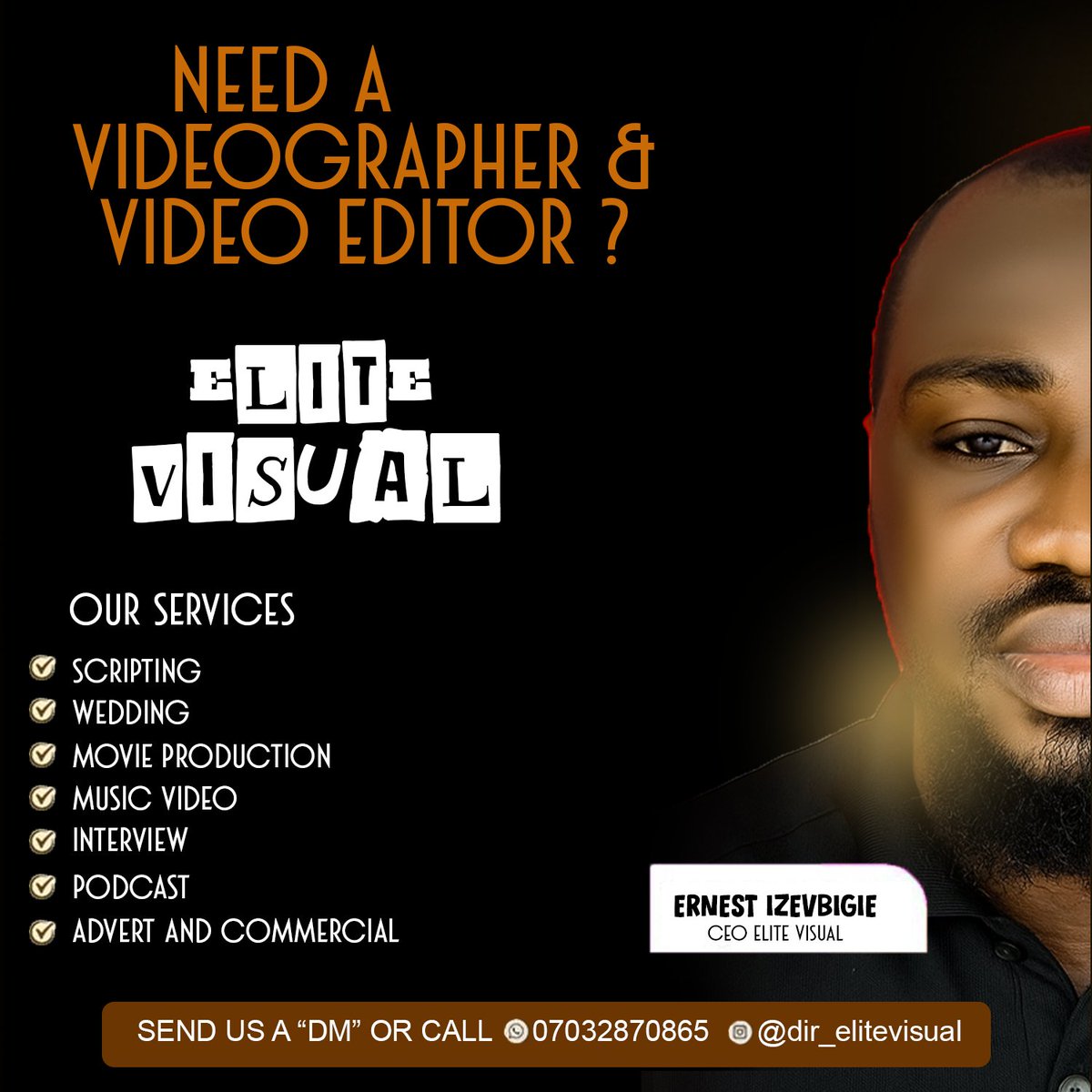 elite_visual1's tweet image. Yours truly 🫵🏾 Elite Visual 🫡