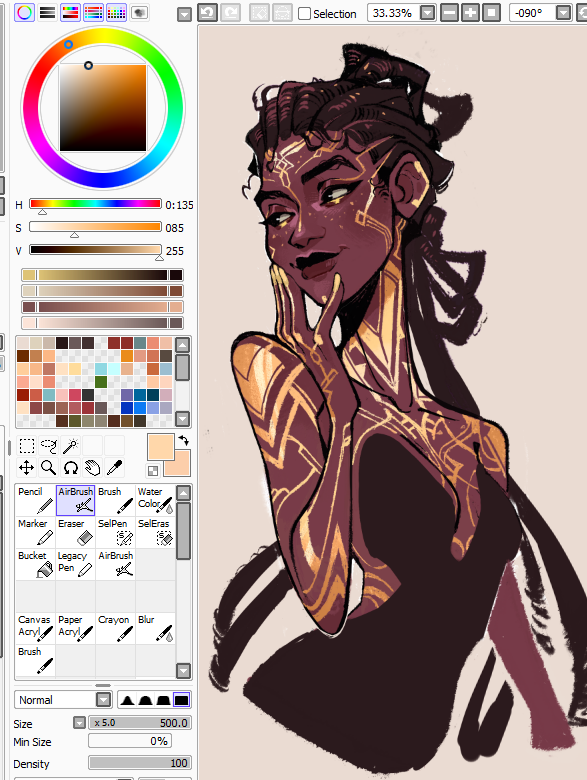 Didn't kill myself over these gold markings
Very proud of myself