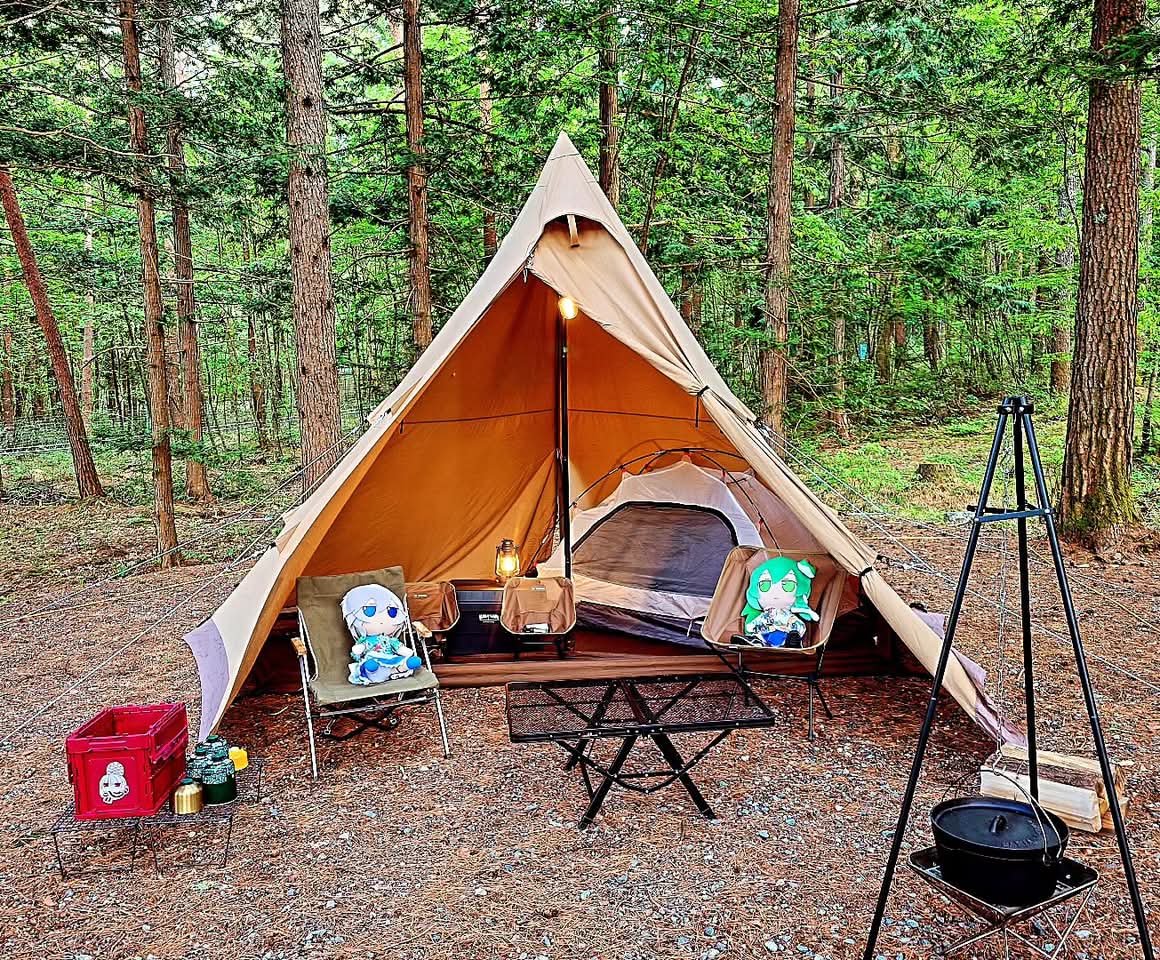Good morning. 😄
I'm gonna work 1 more days, then going Fumo Camping to a deep forest from tomorrow early morning. 🌲

Our campsite is mainly for expert campers. We'll see if my camping skills have improved since last time. 🏕️

No Camp No Life. I'm definitely Hentai da ne. 😛