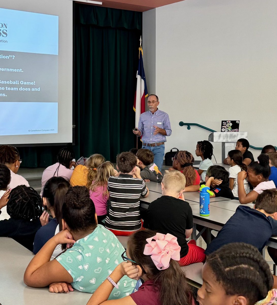 Our third graders Eagles participated in a Constitution Day presentation by one of our amazing community members. ♥️💙 Thank you, Mr. Jeff!