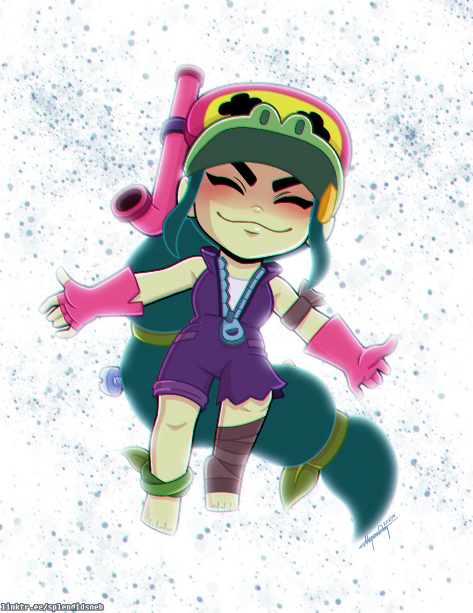 A wee commission for a PRIME™ friend.

Alli the Alligator striking a pose to replicate a comic panel of the Flash.

I hadn't heard of this character before, but looking up ref art has got me intrigued.
She's super cute. 💖