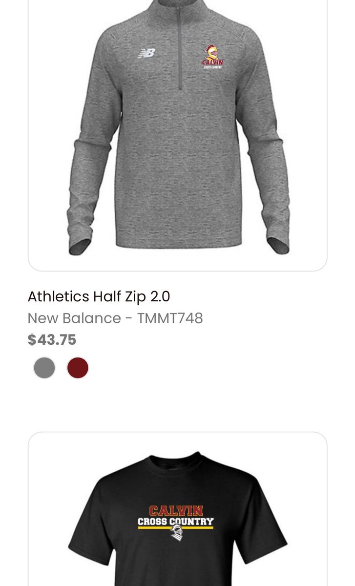 CALVIN_XCTF's tweet image. Alumni, Family and Fans of Calvin XC can order gear starting today through Sunday, 9/21! Check it out!

teamgazelle.chipply.com/CalvinXC/store…