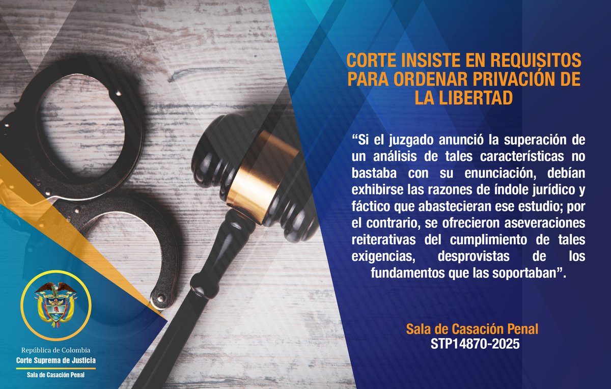 La #SalaDeCasaciónPenal confirmó la decisión del Tribunal Superior de Bogotá, en relación con la impugnación de una tutela presentada por representantes de víctimas y la Fiscalía en el proceso contra el expresidente Álvaro Uribe Vélez.
📄Ver comunicado: acortar.link/MCMqGY