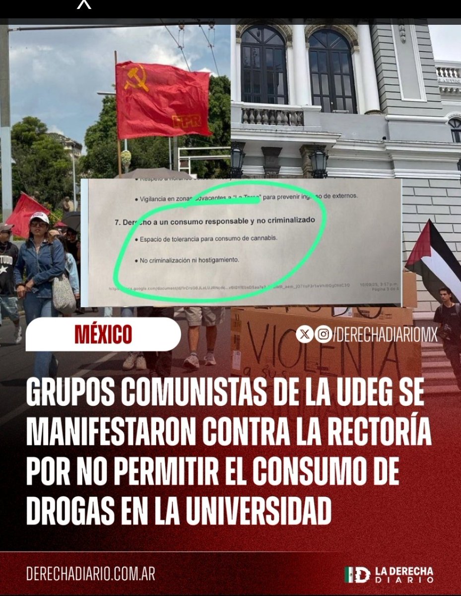 SANDRARICOSOLIS's tweet image. ¡¡Qué absurdas peticiones!!,  obviamente son vandal@s que pretenden desestabilizar a la comunidad universitaria. No lo vamos a permitir. Somos más los que trabajamos por un futuro con educación. @udg_oficial @SUTUdeG @KarlaPlanter1 @JesusBecerraS @ErikaLoyoB