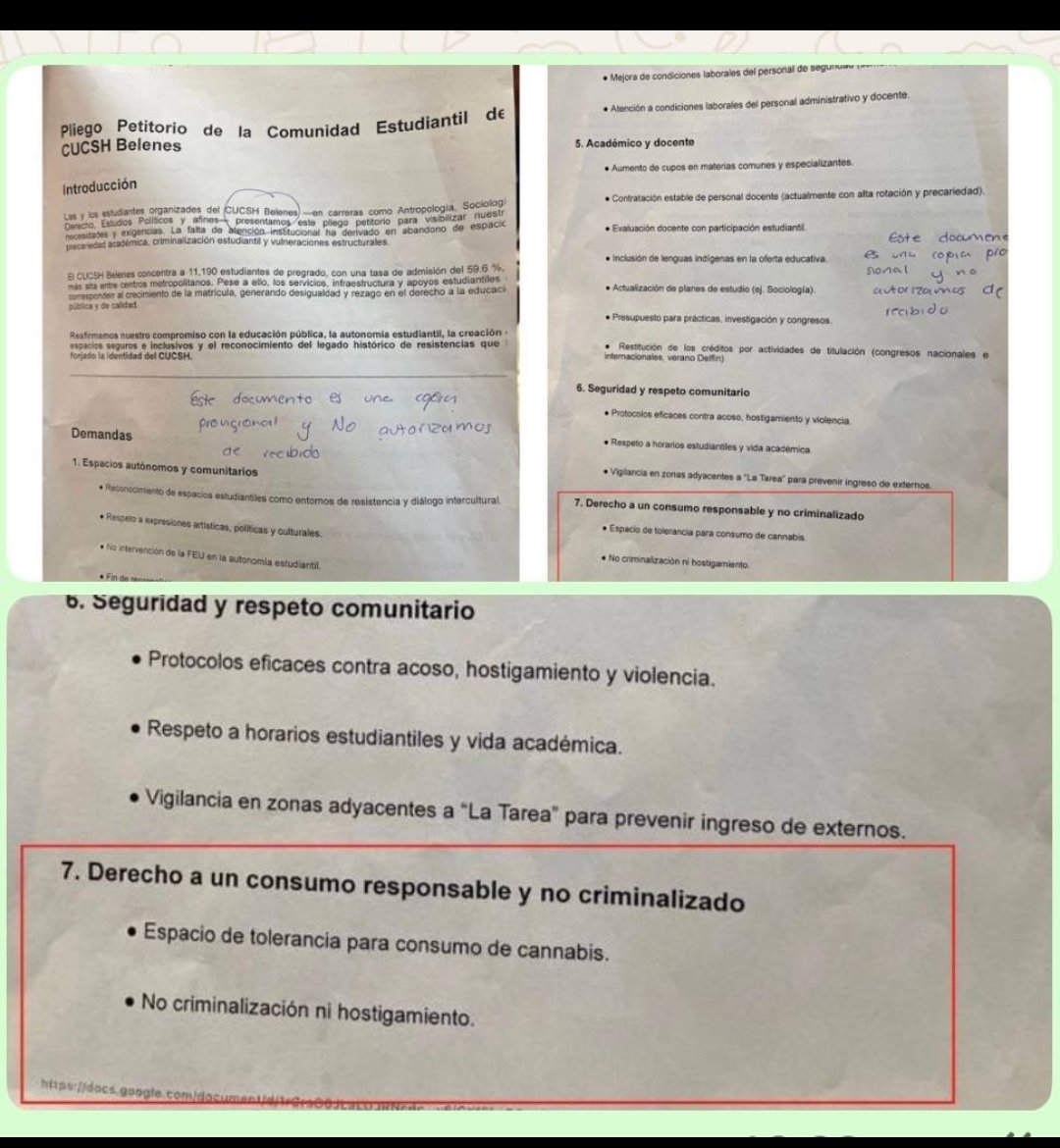 SANDRARICOSOLIS's tweet image. ¡¡Qué absurdas peticiones!!,  obviamente son vandal@s que pretenden desestabilizar a la comunidad universitaria. No lo vamos a permitir. Somos más los que trabajamos por un futuro con educación. @udg_oficial @SUTUdeG @KarlaPlanter1 @JesusBecerraS @ErikaLoyoB