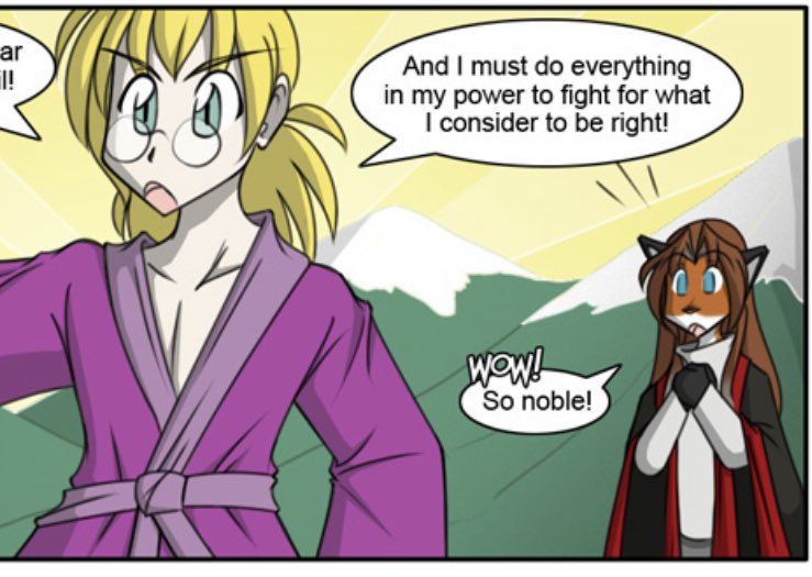 TSebster9's tweet photo. @TwoKinds There’s no way this wasn’t a reference to this old page right? https://t.co/E2HjVnvcpl