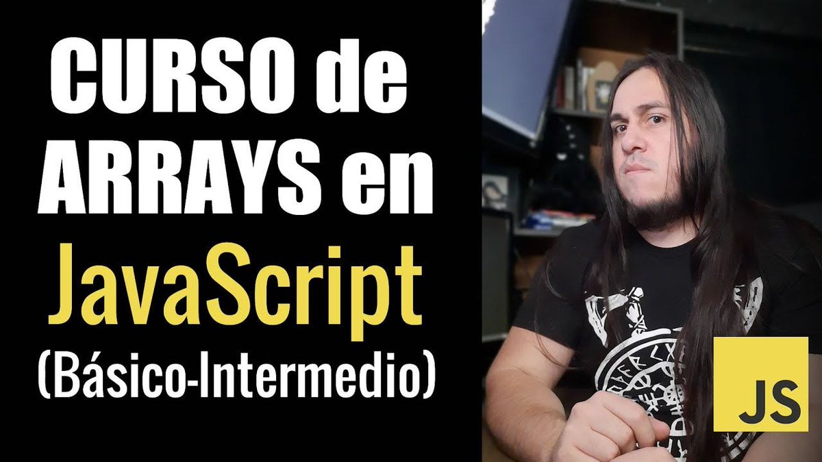 Curso de Arrays en JavaScript GRATIS
En este curso me he enfocado a explicar los Arrays de Javascript a profundidad.

youtube.com/watch?v=LYF4Fe…
