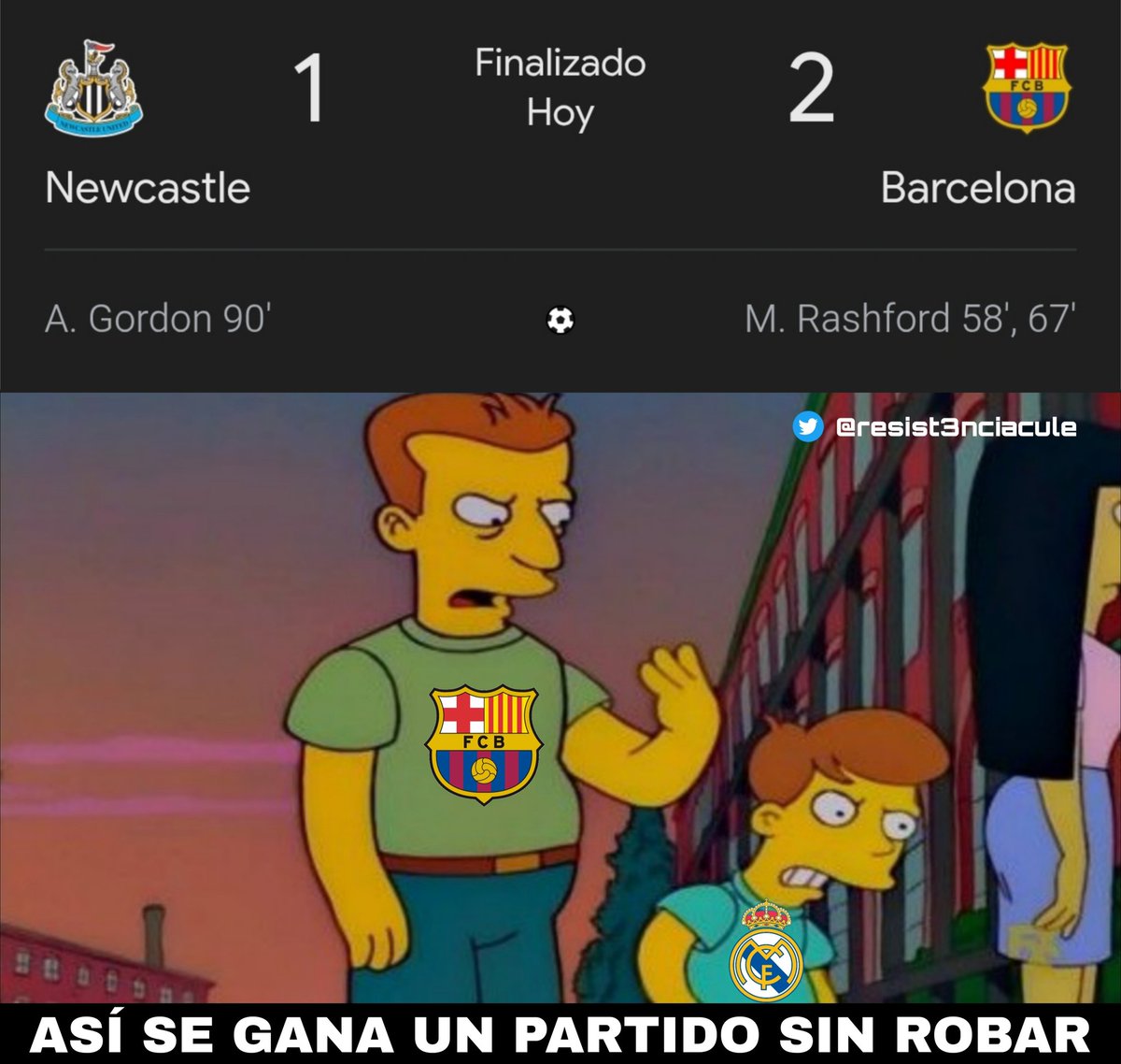 resistxnciacule's tweet photo. Así se gana un partido de champions sin robar. https://t.co/XKQetJouB9