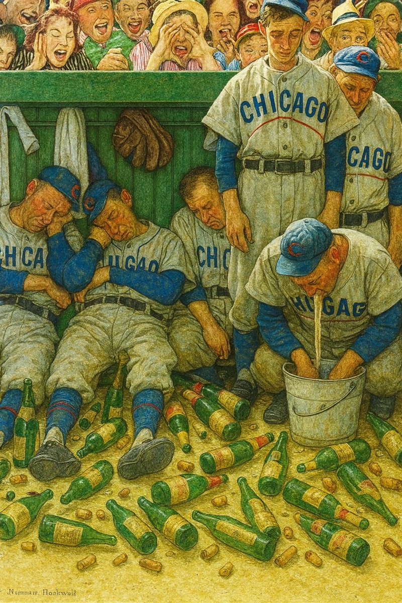 Cubbymemes's tweet image. The Hungover Cubs muster up 1 hit and fail to score the night after their clinch party.