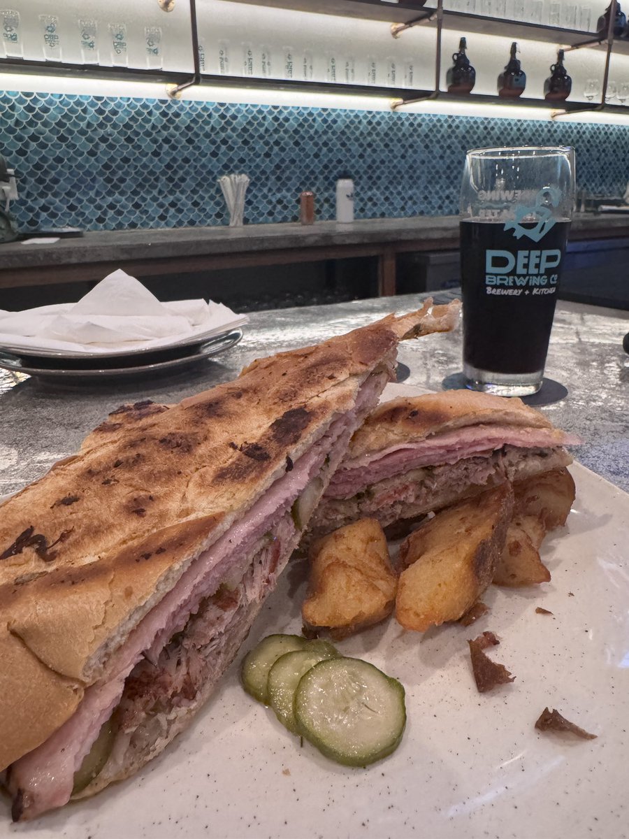 Got a chance to stop by the new <a href="/DeepBrew/">Deep Brewing Company</a> building today. AMAZING! Good food, good brew. Can’t wait to go back.