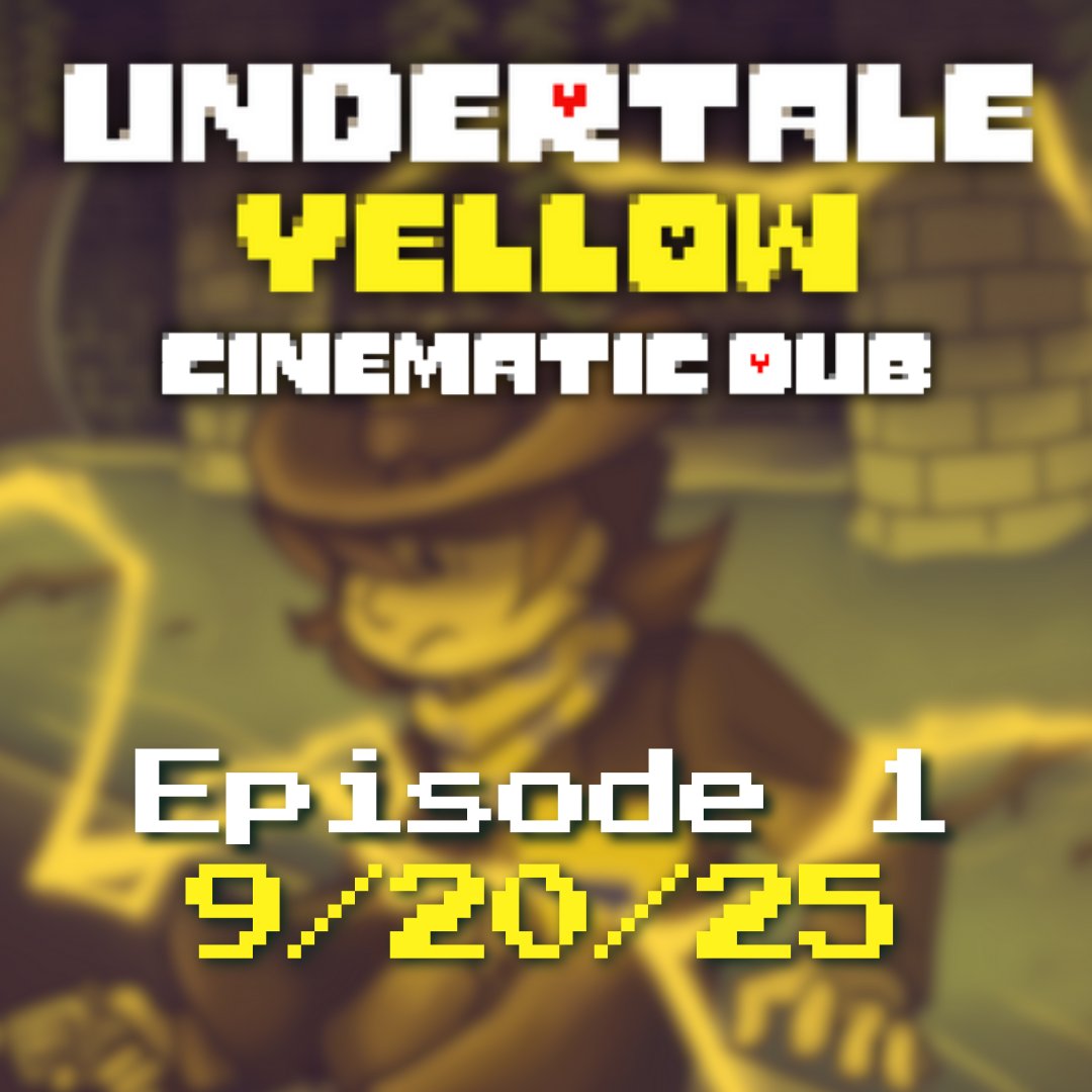 The first episode of the Undertale Yellow Cinematic Dub will premiere THIS SATURDAY 9/20 at noon CST! Be sure to have notifications on so you don't miss it! 🤠💛

youtu.be/r_Jpoh-1S04