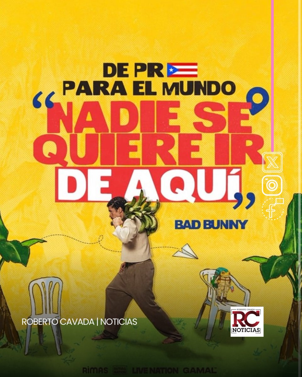 rcavada's tweet photo. Gamal anuncia concierto de Bad Bunny en RD; ¡Nos vemos en noviembre!

#Rcnoticias #RobertoCavada #Gamal #Badbunny #Concierto https://t.co/q3JdnsVVr0