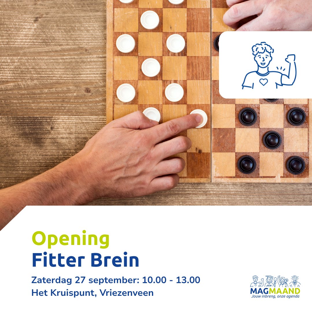Graag nodigen wij u uit voor de feestelijke opening van het Fitter Brein-terras: een plek om te dammen, te ontmoeten en samen te werken aan een fitter brein! Tijdens deze feestelijke middag kunt u genieten van: 

👉 twenterand.nl/programma-mag-…