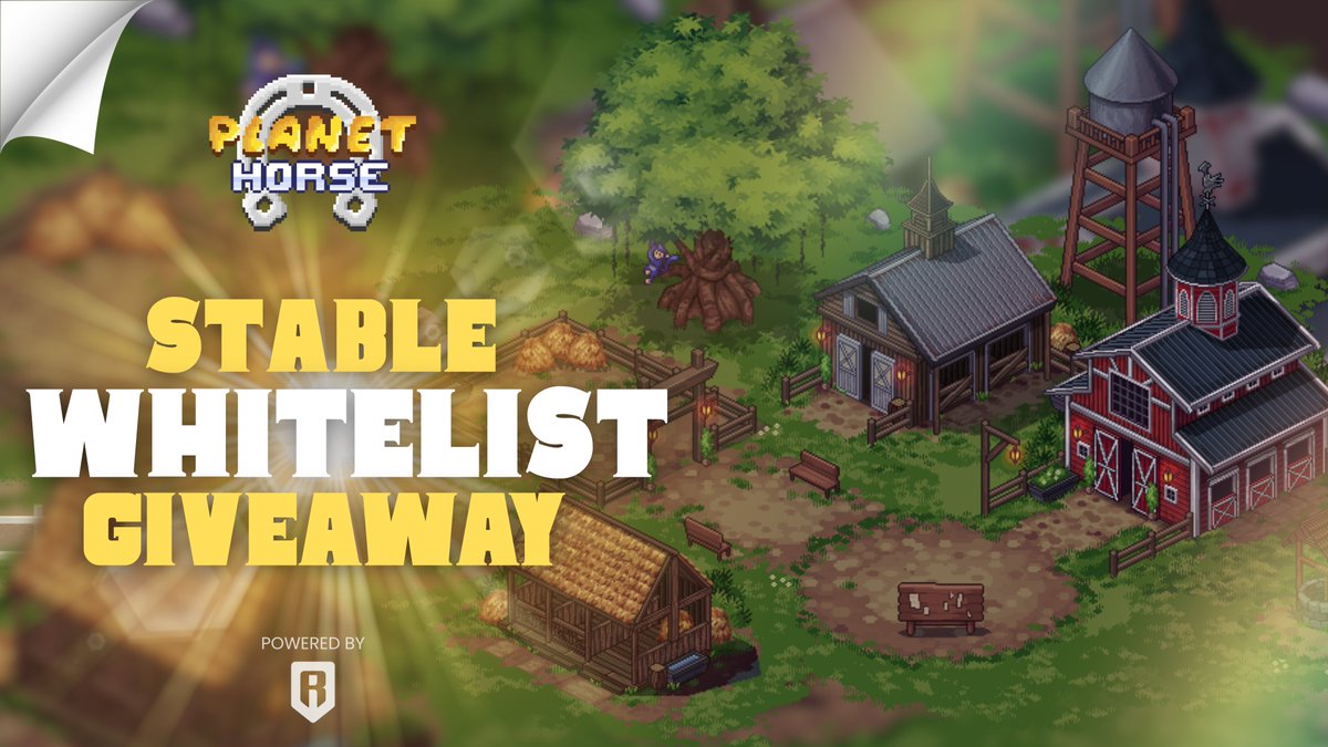 Planet Horse stable mint Giveaway! 🏇 

5 GTD WL + FCFS for all Genesis Pass holders.

To get a chance to win a GTD:
✅ Follow <a href="/PlanetHorseGame/">Planet Horse</a> &amp; <a href="/pixilandsocial/">PIXILAND: Age of Heroes</a>
✅ Like + RT + Comment your address (NO RNS)
✅ Tag 3 friends
✅ Join Discord: discord.gg/planethorse