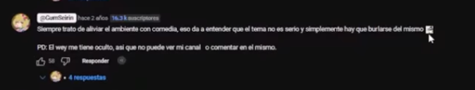 dactilar70652's tweet photo. Si tienes que recurrir a desacreditar a alguien por algun parecimiento mental, eres un pendejo, y minimizar el acoso con "solo era un chistesito" @GumSeirin, y si el video trataba sobre ti? estarias chillando. joan te tenia bloqueado y te quejabas de eso? no mames. https://t.co/eOoRP9KCnB