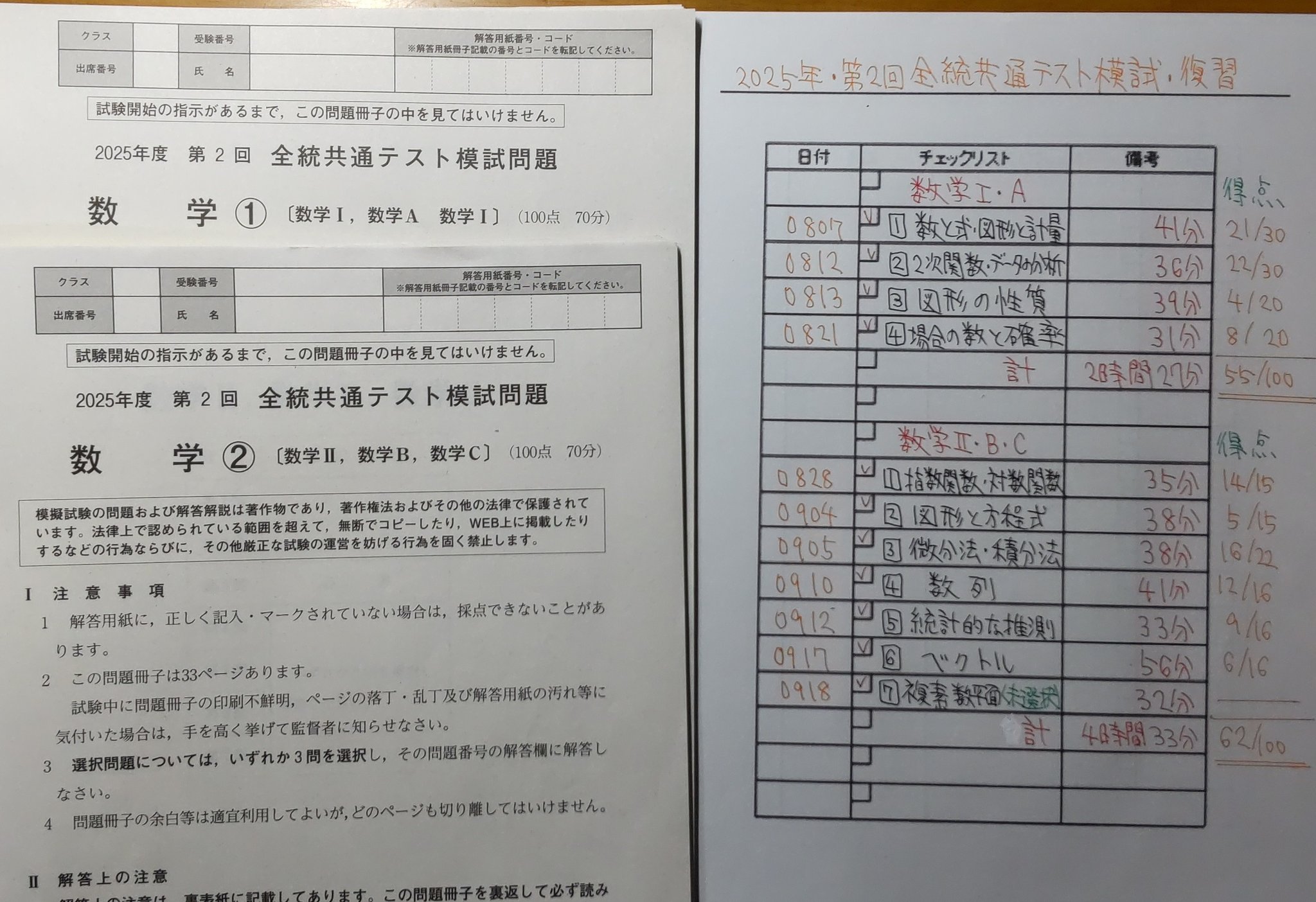 【最新版】2025年度 第2回 全統共通テスト模試　フルセット 新品未使用】2025年度第2回全統共通テスト模試 全教科セット