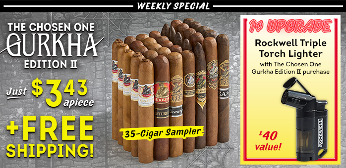 Can’t pick just one Gurkha? We get it—so we packed 35 of the best into The Chosen One Gurkha Edition II! 🔥 This week only: grab the whole lineup for $119.99 (82% off) and score a Rockwell Incline Triple Torch ($40 value) for just 1¢ more.
bit.ly/3LeaSaU