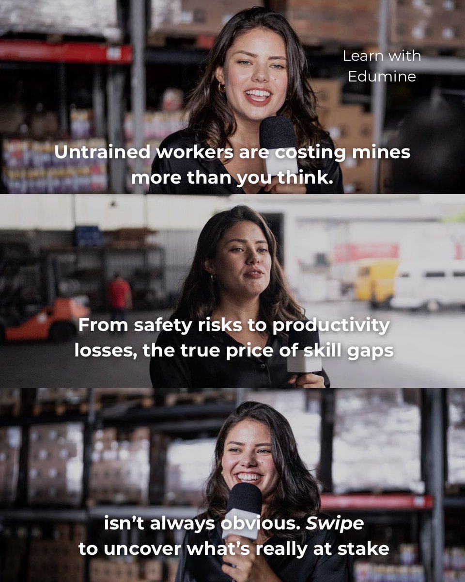 Edumine's tweet photo. Untrained workers are costing mines more than you think.
The price of skipping training is steep. 

That is why forward thinking mining teams are investing in workforce development that actually delivers results. 

📲 Request a demo today via link - https://t.co/SBcH65x8uG… https://t.co/GrB5cLtjlW