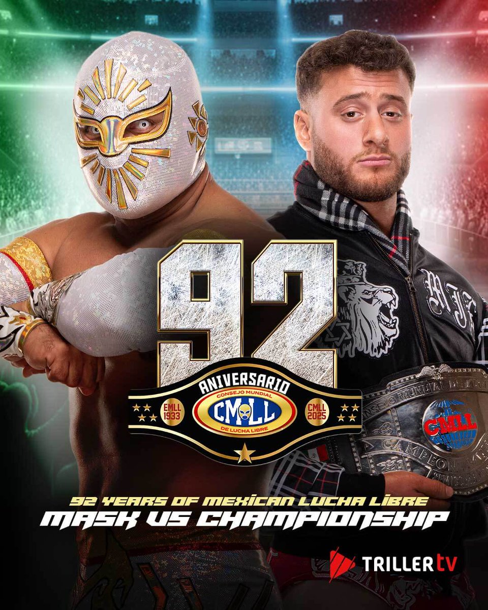 WN_Net's tweet image. 🚨CONTEST TIME🚨

Thanks to TrillerTV, we have 1 code for #CMLL92Aniversario tomorrow night.

To enter: 

Like &amp;amp; RT this post

Follow us &amp;amp; @Triller_TV

Comment your favourite 🇲🇽 wrestler

➡️ Winner announced before event. Available worldwide (exc. Mexico) w/English commentary.