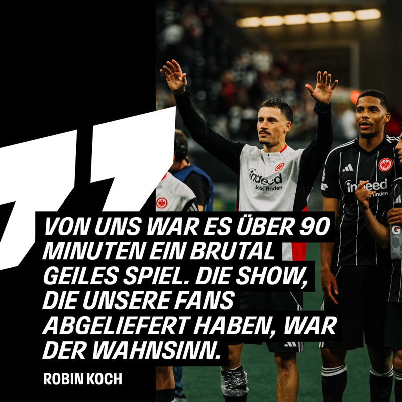Eintracht's tweet photo. 💬💬💬
–––––   
#SGEGS 5:1 | #SGE | #UCL