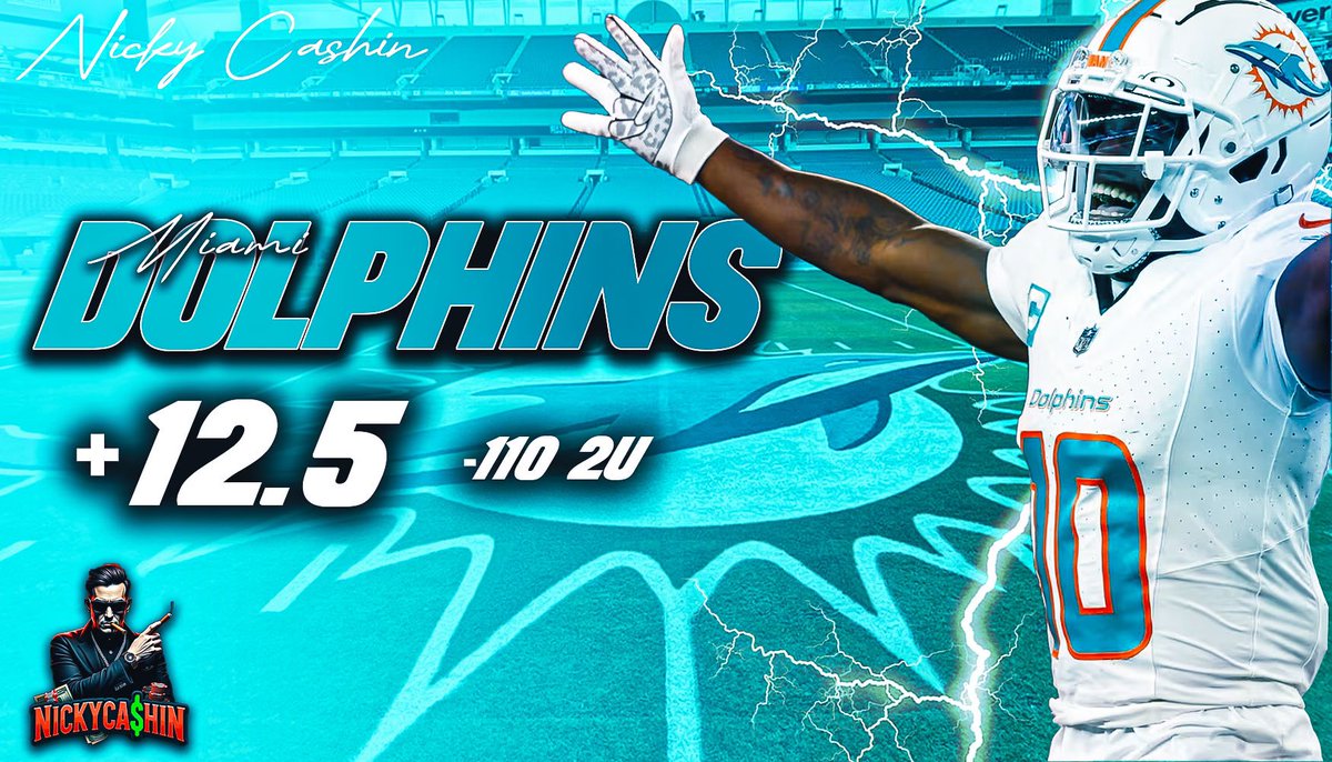 Thursday Night Football 🐬 

Miami Dolphins +12.5 (-110) 2U

❤️ = Riding for 4 Straight Winners