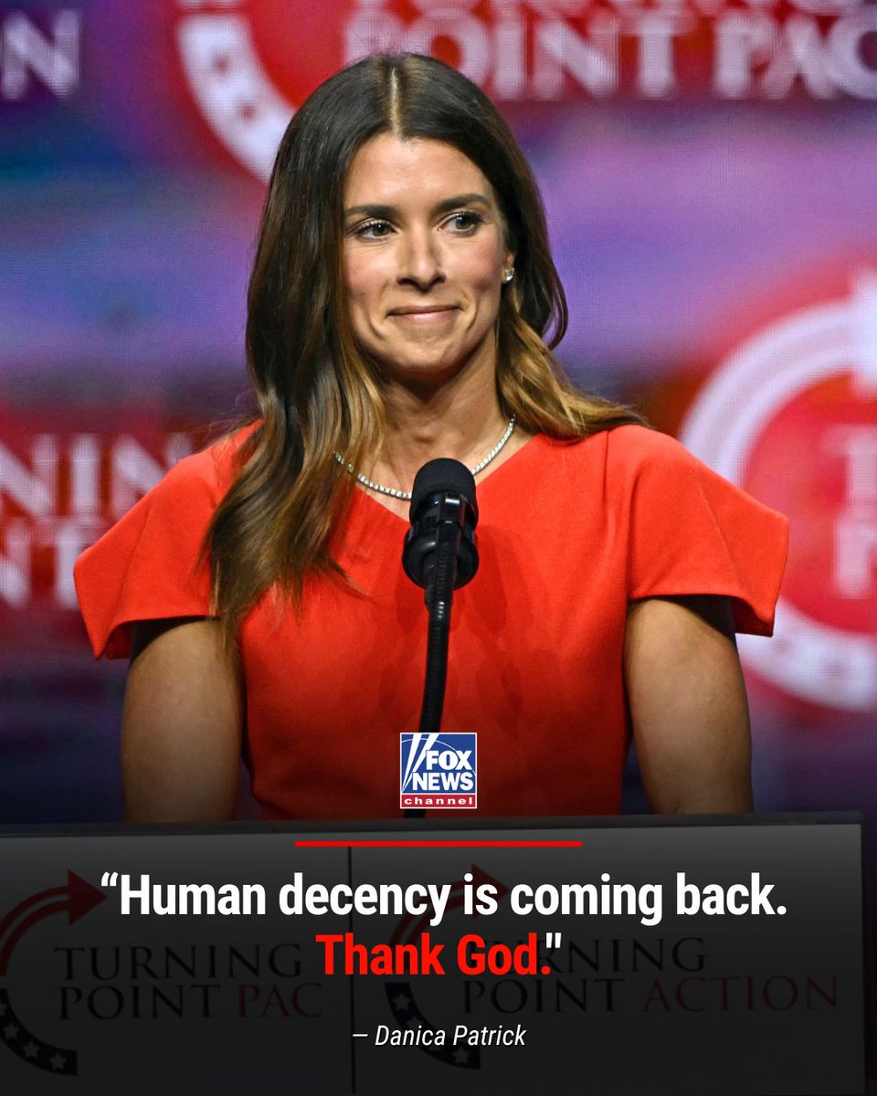 Fox News (@foxnews) on Twitter photo 'THANK GOD': <a href="/DanicaPatrick/">Danica Patrick</a> reacted after Jimmy Kimmel was pulled from ABC airwaves for his recent comments about Charlie Kirk's assassination. 'THANK GOD': <a href="/DanicaPatrick/">Danica Patrick</a> reacted after Jimmy Kimmel was pulled from ABC airwaves for his recent comments about Charlie Kirk's assassination.