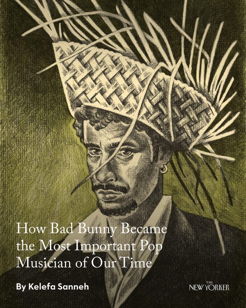 Portada de la revista estadounidense The New Yorker:  cómo Bad Bunny se convirtió en el músico pop más importante de nuestro tiempo.