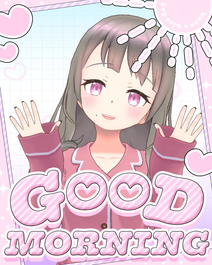 おはにょ〜꒰^_  ̫ _^꒱𓈒 𓂂𓏸
今日はねぇ、いつにも増してボーッとします(遠い目)
金曜日だから最上級にゆるふぁいだよん✌️
#おはようVライバー