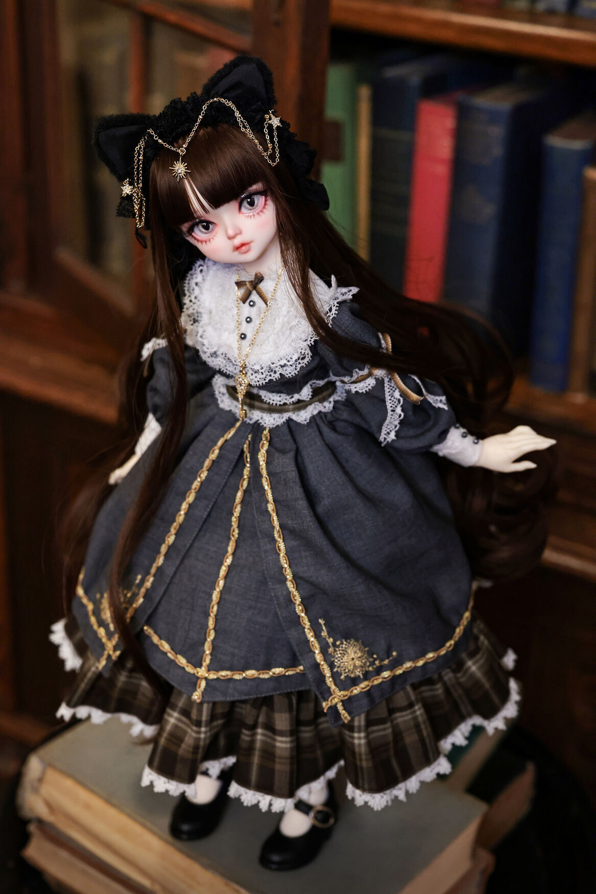 ドールズキル dollskill バロック柄メッシュのカットアウトマキシドレス s1887549_f_r_dolls_kill_x_naru