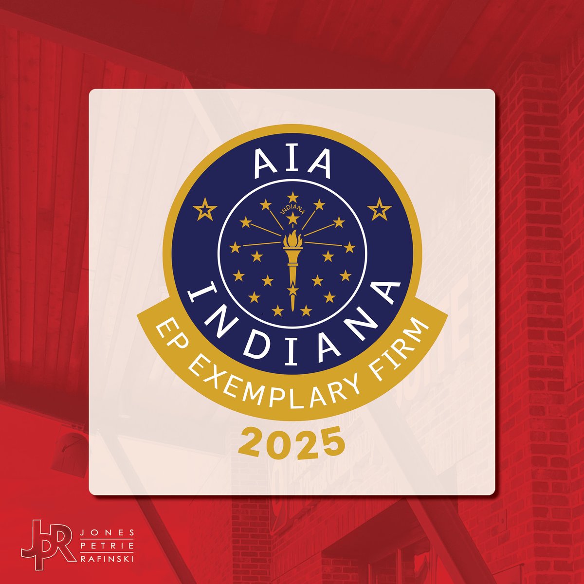 JPR1Source's tweet image. JPR is proud to have been recognized as an AIA Indiana 2025 Emerging Professional Exemplary Firm! This honor highlights firms that empower young professionals through mentorship, growth opportunities, and innovative workplace practices. #Architecture #DevelopingFutureLeaders