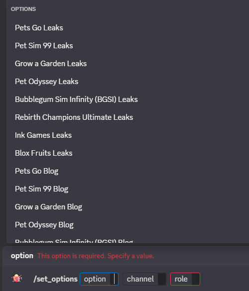 SuperCoolBots99's tweet photo. Our Leaks and Blogs bot has been updated for 3 new games! #rebirthchampionsultimate / #rcu #inkgames and #bloxfruits 

Over 100 votes with a CLEAR top 3, we heard you!

Leaker apps: https://t.co/bHnkkPdAKE

Server: https://t.co/FPEHEN5WPl https://t.co/PfCI0DJY6F