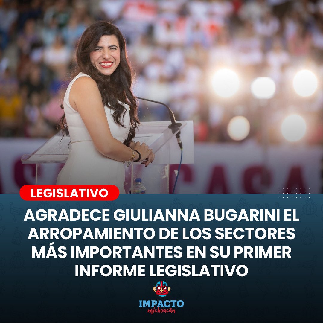 ImpactoMich's tweet image. La diputada @giulibugarini, expresó que el respaldo de miles de voces confirma que este proyecto no es de una persona, sino de un pueblo entero que sueña con justicia, bienestar y un futuro digno para todas.
👉 tinyurl.com/34wc9b63